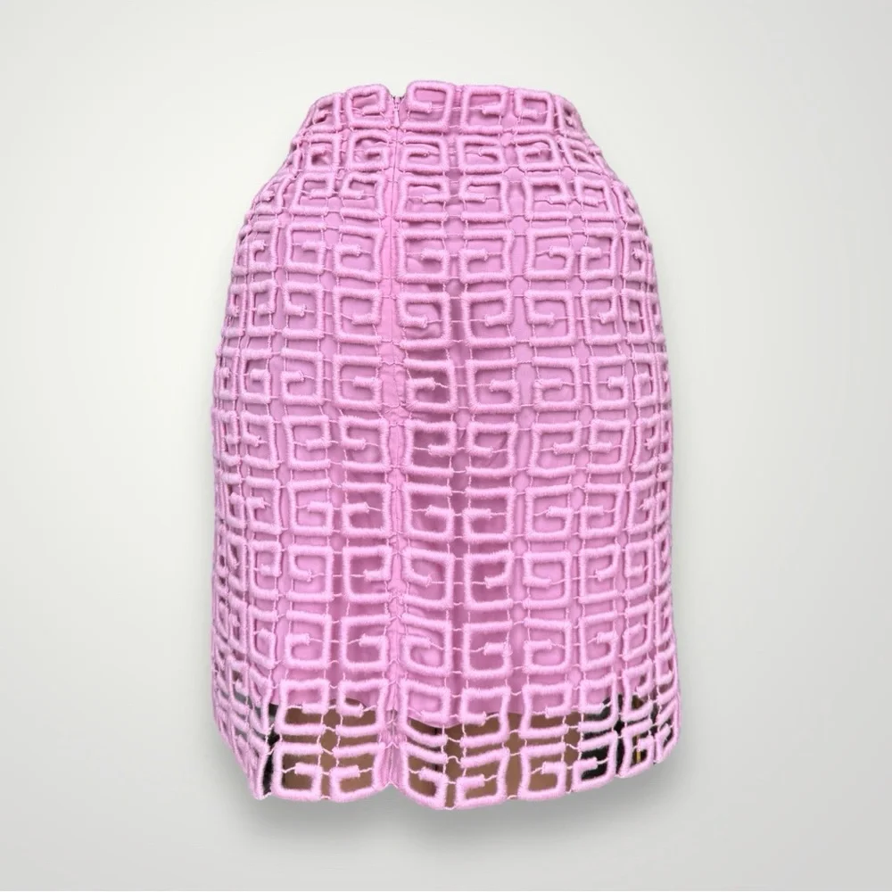 Givenchy Pink Monogram 1290$ 4G Midi Skirt 🎀 - Picture 6 of 9